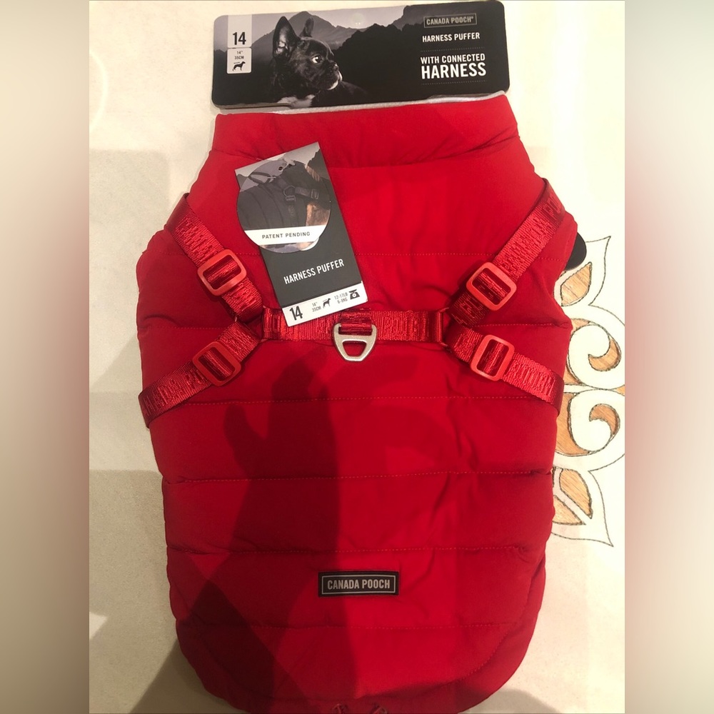 Canada Pooch Harness Puffer Size 16